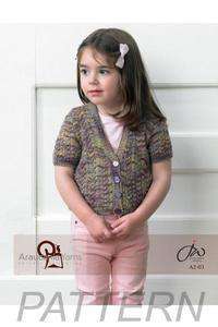 Araucania Yarns Ucayali Child&#39;s Lace Short-sleeved Cardigan PATTERN ONLY-Patterns-Knitting Fever-Alpaca Direct