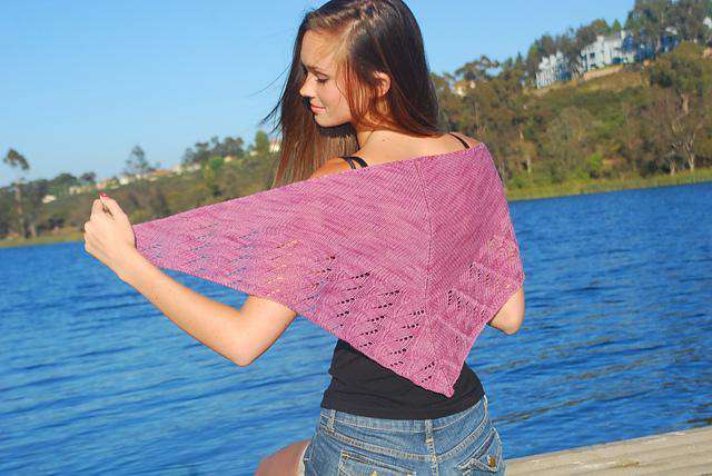 Baah Yarns Flowing Ribbons Shawlette PATTERN ONLY-Patterns-Baah Yarns-Alpaca Direct