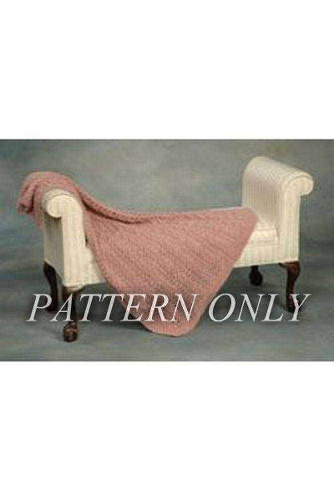 Baby Alpaca Brush Cables and Lace Afghan *Pattern*-Patterns-Plymouth Yarn-Baby Alpaca Brush Cables and Lace Afghan-Alpaca Direct