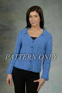 Baby Alpaca DK Cardigan Pattern-Patterns-Plymouth Yarn-Alpaca Direct