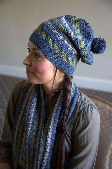 Baby Alpaca DK Crochet Fair Isle Hat and Cowl *Pattern*-Patterns-Plymouth Yarn-Alpaca Direct