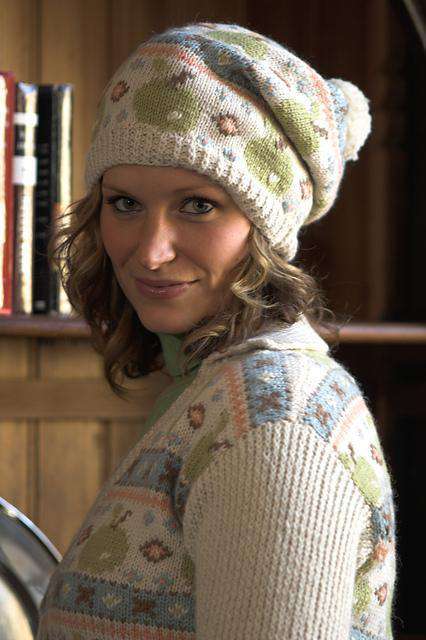 Baby Alpaca DK Woman's Fairisle Pullover and Hat *Pattern*-Patterns-Plymouth Yarn-Alpaca Direct