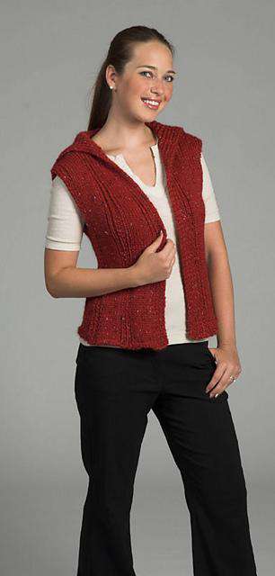 Baby Alpaca Grande Tweed Ribbed Vest *Pattern*-Patterns-Plymouth Yarn-Alpaca Direct