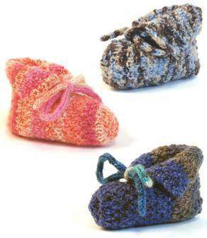 Baby Booties Pattern by Skacel-Patterns-Skacel-Sock Yarn Baby Booties Pattern-Alpaca Direct Main image
