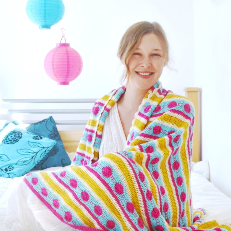 Bonbon Blanket by Lena Fedotova-Patterns-Lena Fedotova-Alpaca Direct