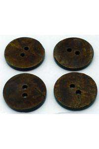Burnt Rough Button - 30mm-Notions-Renissance and Blue Moon-Alpaca Direct