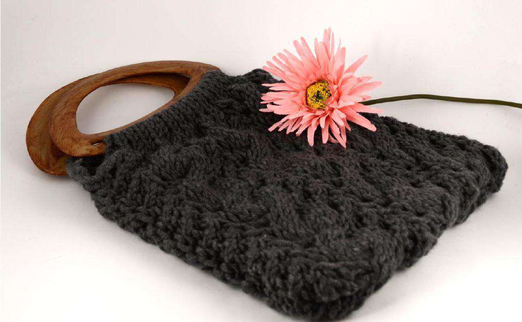 Cable Craze Handbag by Universal Yarn Design Team-Patterns-Universal Yarns-Alpaca Direct