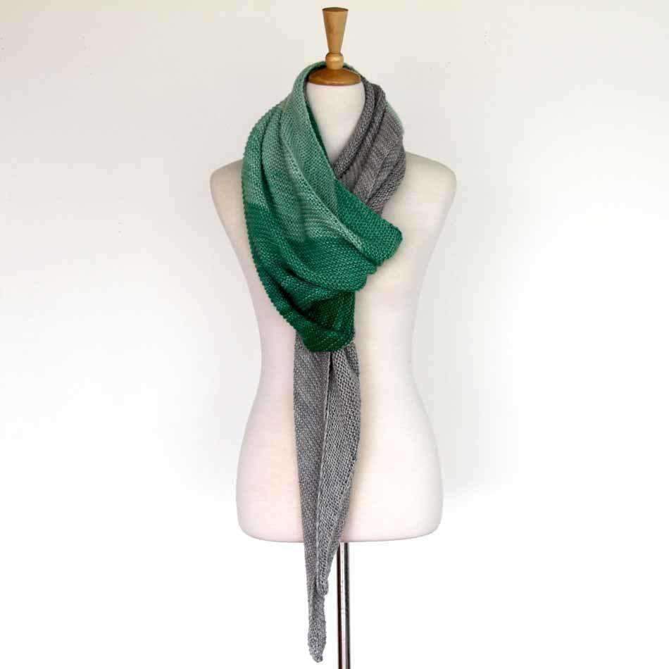 Celadon Shawl by Ambah O&#39;Brien-Patterns-Alpaca Direct-Alpaca Direct