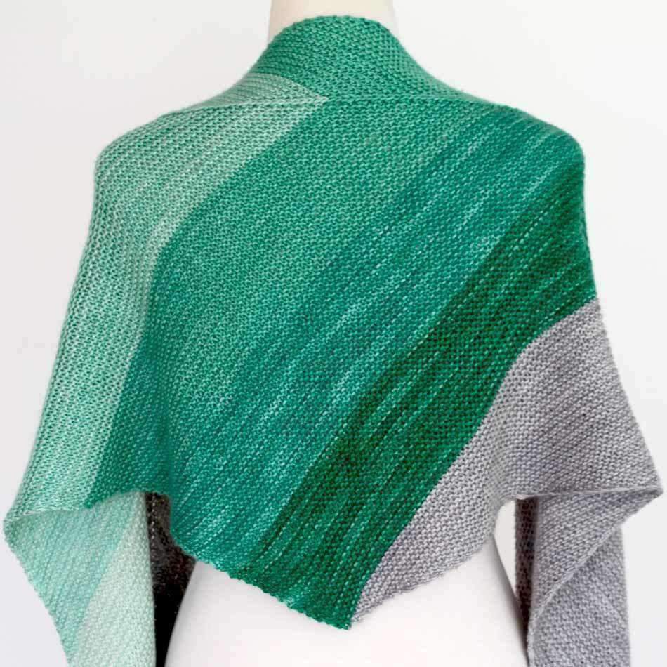Celadon Shawl by Ambah O&#39;Brien-Patterns-Alpaca Direct-Alpaca Direct