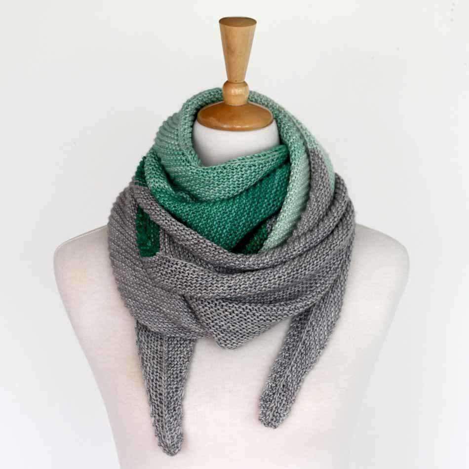 Celadon Shawl by Ambah O&#39;Brien-Patterns-Alpaca Direct-Alpaca Direct