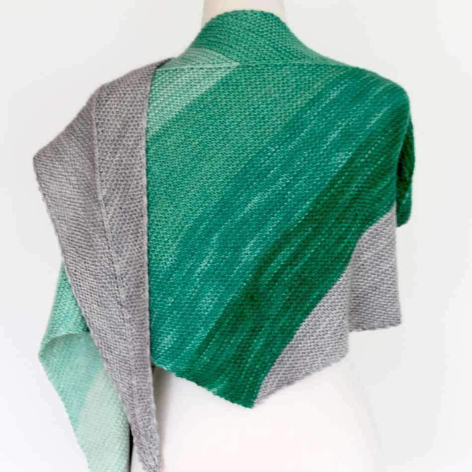 Celadon Shawl by Ambah O&#39;Brien-Patterns-Alpaca Direct-Alpaca Direct