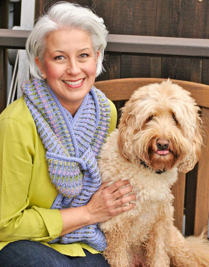 Channeled Colors Brioche Loop & Scarf 2.0 by Marcy New *Skacel Pattern*