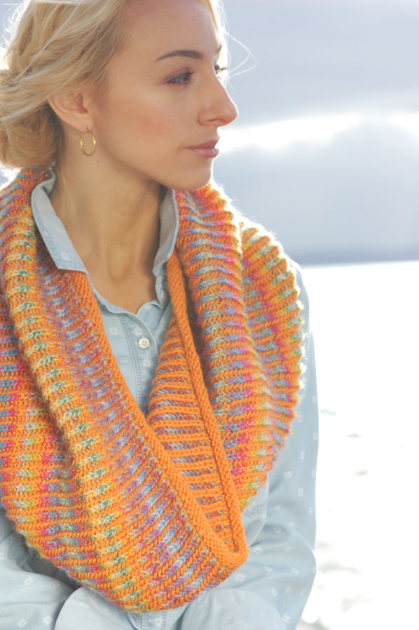 Channeled Colors Brioche Loop &amp; Scarf 2.0 by Marcy New *Skacel Pattern*-Patterns-Skacel-Alpaca Direct