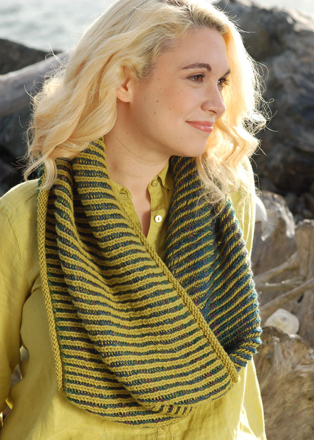 Channeled Colors Brioche Loop & Scarf 2.0 by Marcy New *Skacel Pattern*-Patterns-Skacel-Alpaca Direct