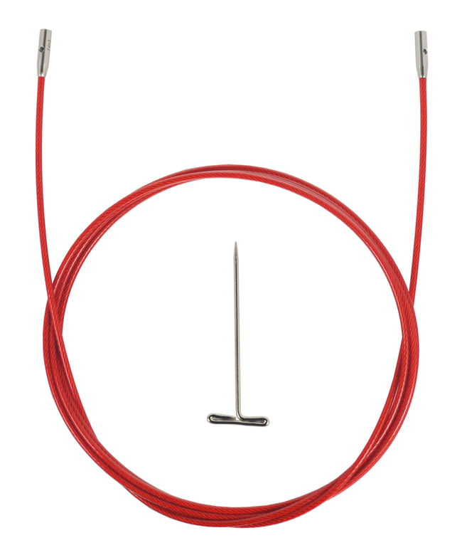 ChiaoGoo Red TWIST Interchangeable Cable 50" (125cm)-Notions-ChiaoGoo-Small-Alpaca Direct Main image