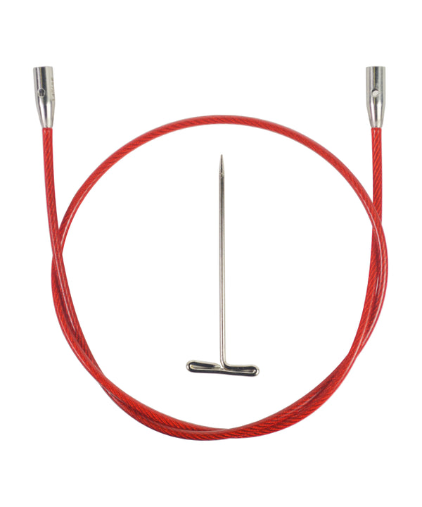 ChiaoGoo Red TWIST Interchangeable Cable 14" (35cm)-Notions-Chiaogoo-Large-Alpaca Direct