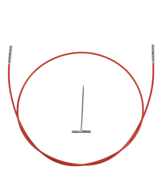 ChiaoGoo Red TWIST Interchangeable Cable 14" (35cm)-Notions-ChiaoGoo-Mini-Alpaca Direct Main image
