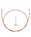 ChiaoGoo Red TWIST Interchangeable Cable 14" (35cm)-Notions-Chiaogoo-Mini-Alpaca Direct
