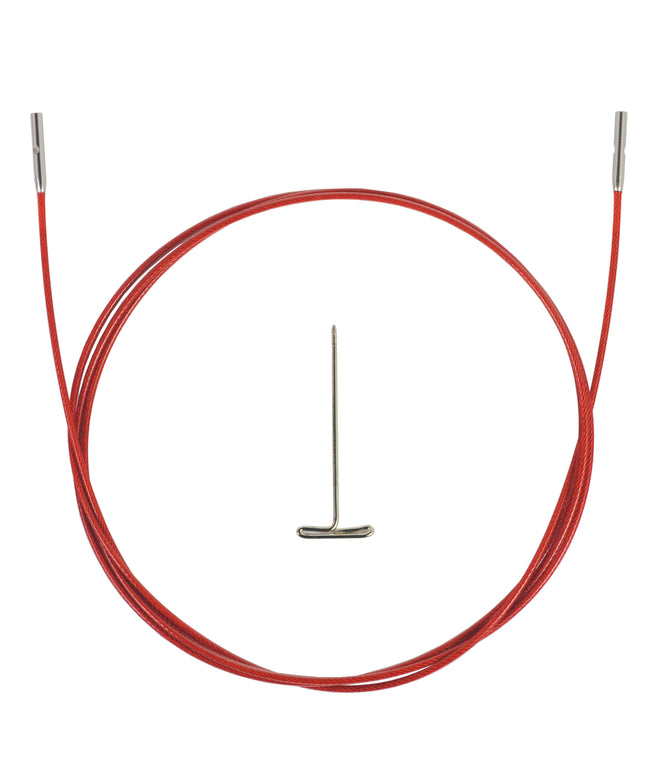 ChiaoGoo Red TWIST Interchangeable Cable 30" (75cm)-Notions-ChiaoGoo-Mini-Alpaca Direct Main image