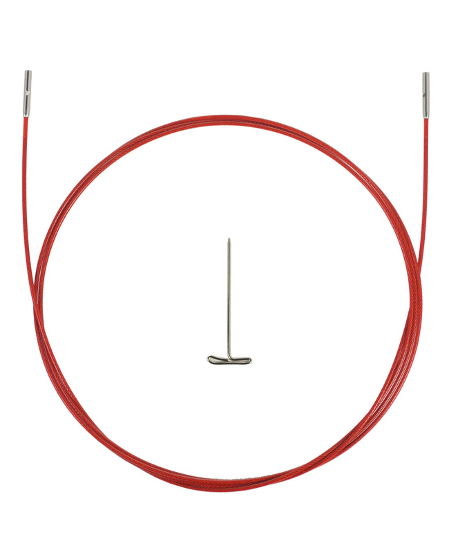 ChiaoGoo Red TWIST Interchangeable Cable 37" (93cm)-Notions-ChiaoGoo-Mini-Alpaca Direct Main image