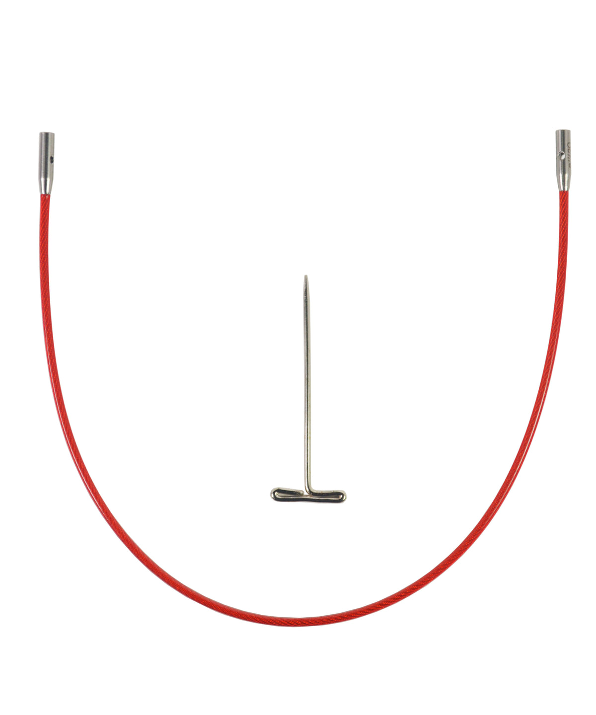 ChiaoGoo Red TWIST Interchangeable Cable 8" (20cm)-Notions-Chiaogoo-Small-Alpaca Direct
