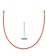 thumbnail interactive-video image 1 of ChiaoGoo MINI TWIST RED Interchangeable Knitting Cables – Various Lengths 1 of 2