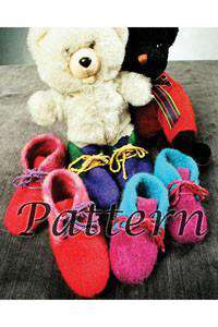 Childrens Felt Boot Slippers *Pattern*-Patterns-Fiber Trends-Alpaca Direct