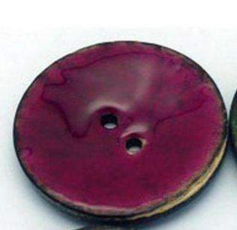 Coconut Resin Button - 38mm-Notions-Renissance and Blue Moon-Raspberry-Alpaca Direct
