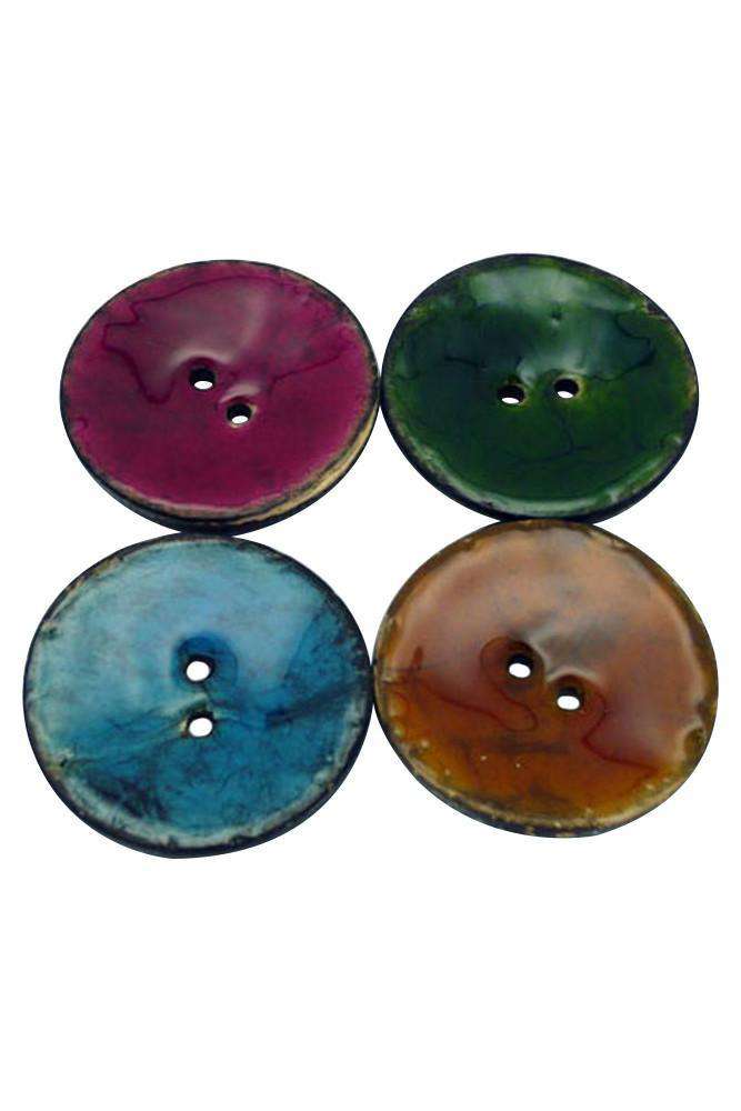 Coconut Resin Button - 38mm
