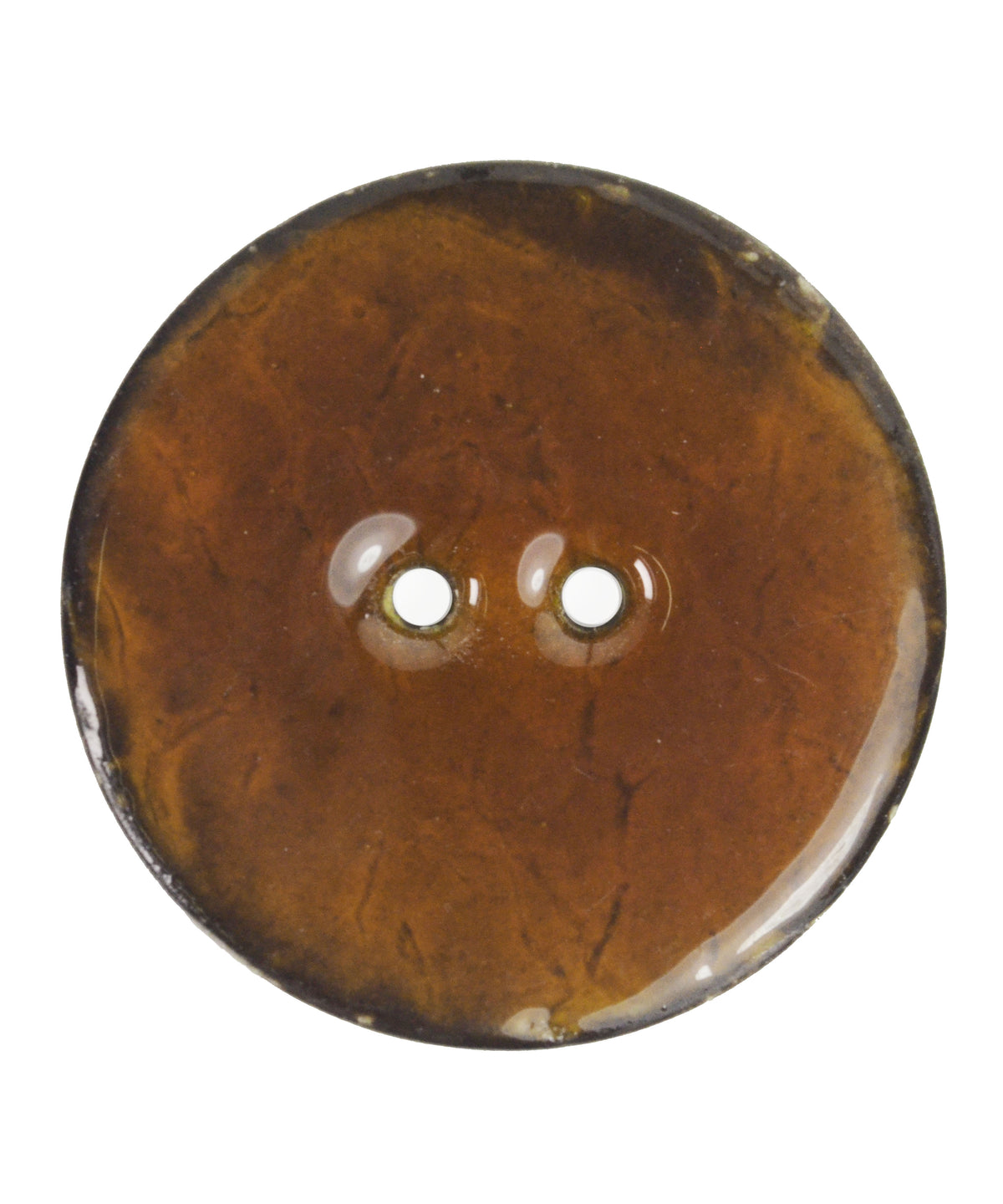 Coconut Resin Button - 38mm-Notions-Renissance and Blue Moon-Rust-Alpaca Direct