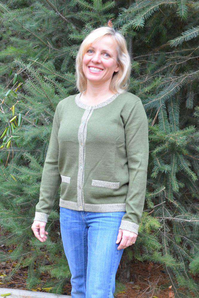 Crew Neck Alpaca Cardigan-Apparel-Alpaca Direct-Large-Alpaca Direct