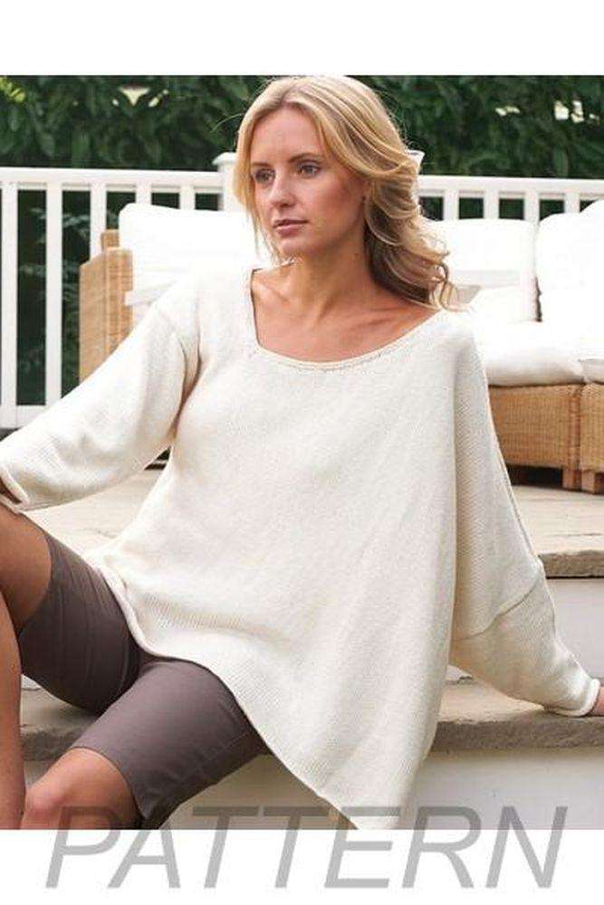 Debbie Bliss 06 Asymmetric Poncho PATTERN ONLY-Patterns-Debbie Bliss-Alpaca Direct