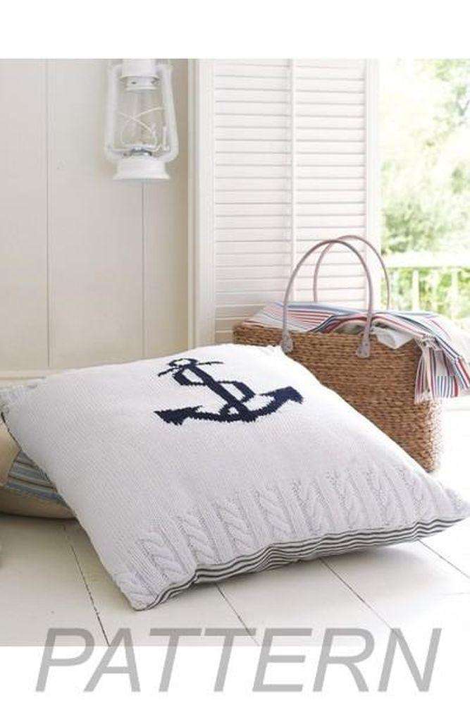 Debbie Bliss 13 Anchor Floor Cushion PATTERN ONLY-Patterns-Debbie Bliss-Alpaca Direct