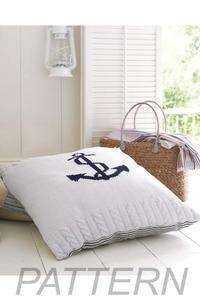Debbie Bliss 13 Anchor Floor Cushion PATTERN ONLY-Patterns-Debbie Bliss-Alpaca Direct
