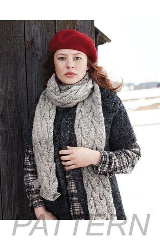 Debbie Bliss 20 Cabled Scarf *Pattern*-Patterns-Debbie Bliss-Alpaca Direct