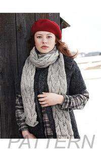 Debbie Bliss 20 Cabled Scarf *Pattern*-Patterns-Debbie Bliss-Alpaca Direct