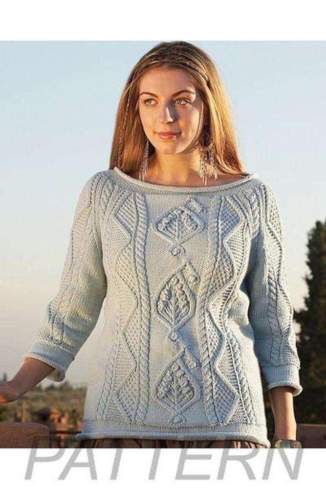 Debbie Bliss 20 Paisley Sweater PATTERN ONLY