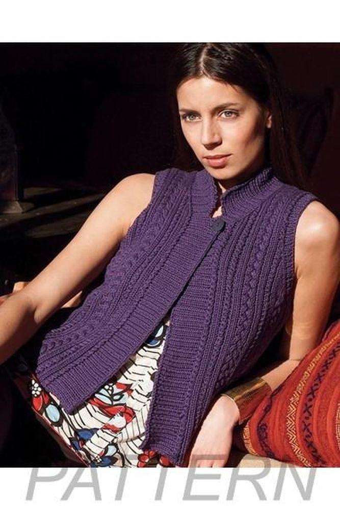 Debbie Bliss 21 Cabled Waistcoat PATTERN ONLY-Patterns-Debbie Bliss-Alpaca Direct