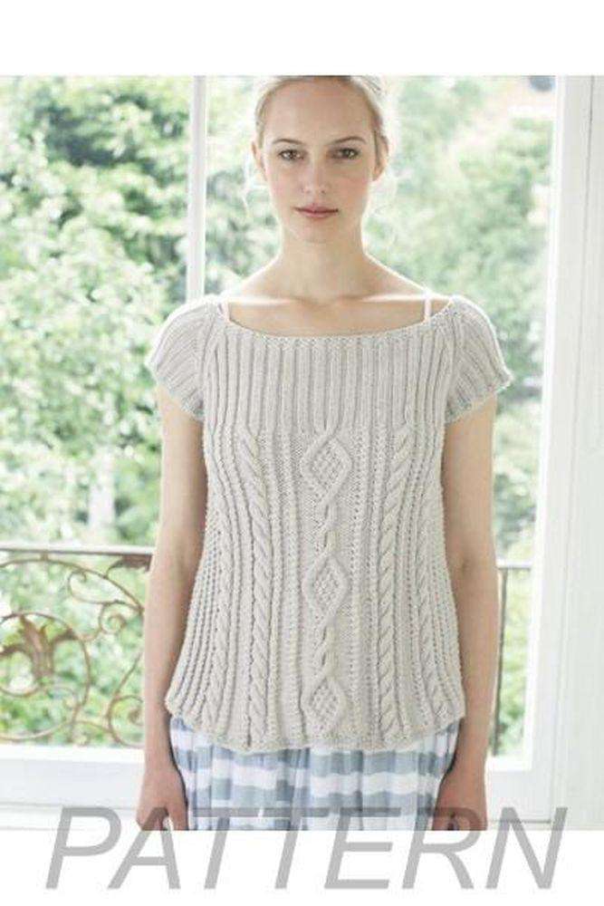 Debbie Bliss ALine Cabled Top PATTERN ONLY