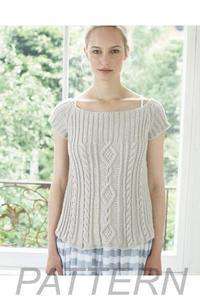 Debbie Bliss ALine Cabled Top PATTERN ONLY-Patterns-Debbie Bliss-Alpaca Direct