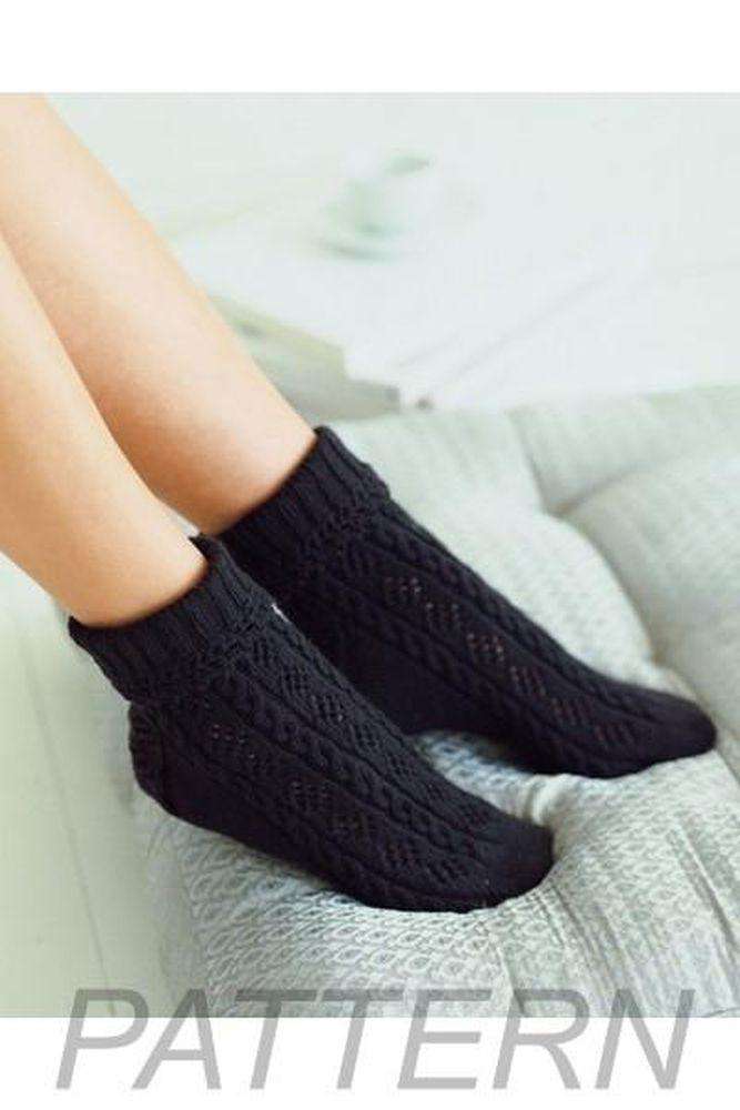 Debbie Bliss Cable &amp; Diamond Lace Socks PATTERN ONLY-Patterns-Debbie Bliss-Alpaca Direct