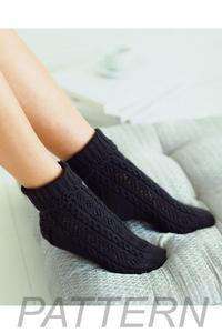 Debbie Bliss Cable &amp; Diamond Lace Socks PATTERN ONLY-Patterns-Debbie Bliss-Alpaca Direct