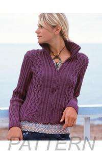 Debbie Bliss Cable &amp; Rib Jacket PATTERN ONLY-Patterns-Debbie Bliss-Alpaca Direct