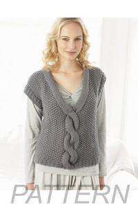 Debbie Bliss Cabled Vneck Slipover PATTERN ONLY-Patterns-Debbie Bliss-Alpaca Direct