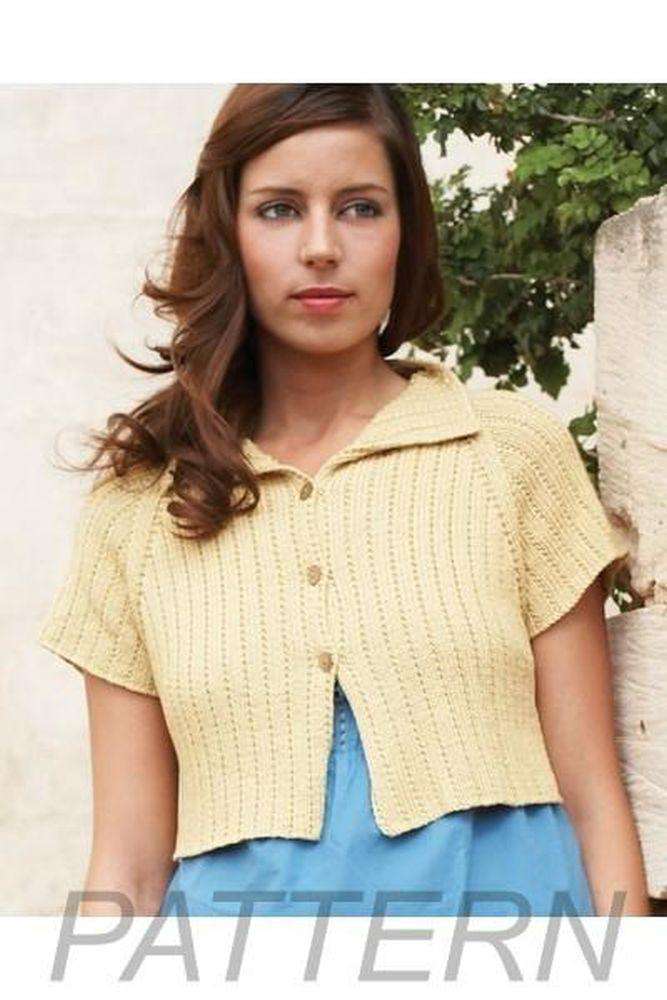 Debbie Bliss Cropped Rib Jacket PATTERN ONLY-Patterns-Debbie Bliss-Alpaca Direct