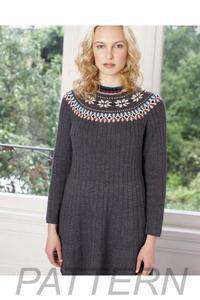 Debbie Bliss Fair Isle Yoke Dress PATTERN ONLY-Patterns-Debbie Bliss-Alpaca Direct
