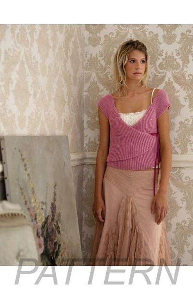 Debbie Bliss Ribbed Wrap Top PATTERN ONLY-Patterns-Debbie Bliss-Alpaca Direct