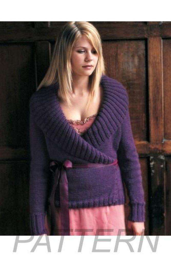 Debbie Bliss Ribbon Tied Wrapover Jacket PATTERN ONLY-Patterns-Debbie Bliss-Alpaca Direct