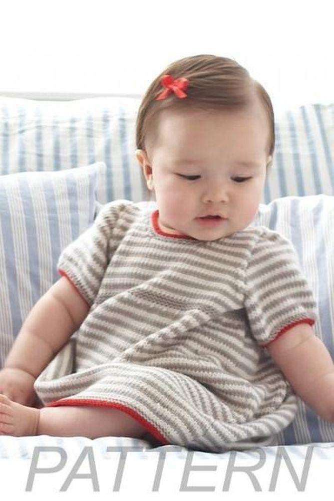 Debbie Bliss Striped Dress PATTERN ONLY-Patterns-Debbie Bliss-Alpaca Direct