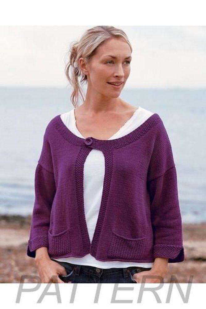Debbie Bliss Tab Button Jacket PATTERN ONLY-Patterns-Debbie Bliss-Alpaca Direct